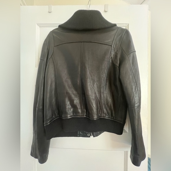 DKNY leather bomber size M - Picture 2 of 5
